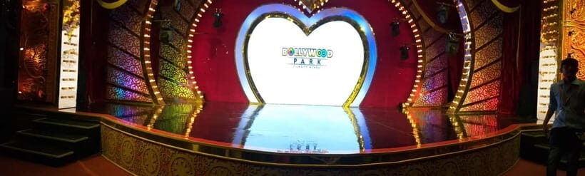 Bollywood Filmcity tour with Dance show. - Theme park stops: comedy, dance, VFX, 7D, and wax museum