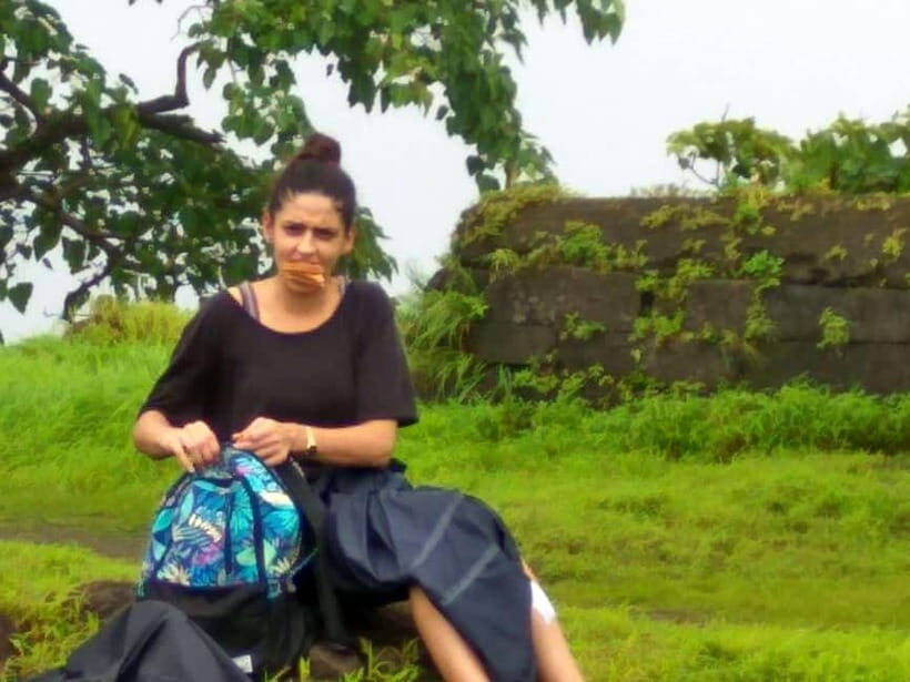 Karnala Day Hike - Summit time at 10:00: water tanks, remains, and Raigad views