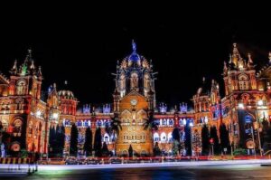 Mumbai After Dark: Private Night Tour with AC Transfers - Gateway of India and the Taj Mahal Palace: the harbor centerpiece at night